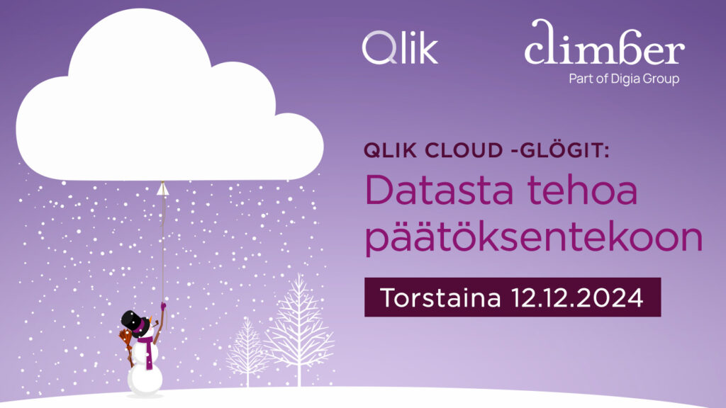 Qlik Cloud -glögit: Datasta tehoa päätöksentekoon