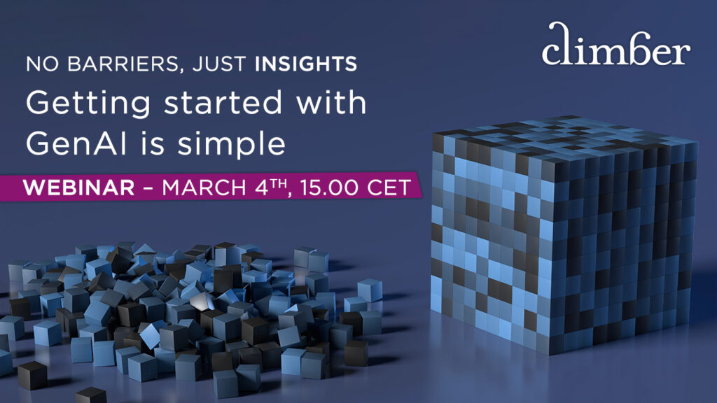 Webinar: No barriers, Just insights – Getting started with GenAI is simple